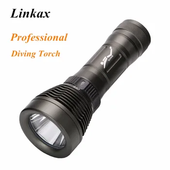 2017 Naujas 2000LM T6 LED Nardymo Žibintuvėlis Lempos Žibintuvėlis 8 Režimai IPX8 XML-T6 atsparumas Vandeniui Nardymo Fakelas Linternas Lanterna Pagal 18650/26650