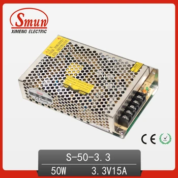 SMUN S-50-3.3 AC 110V/220V DC 3.3 V, 15A 50W Perjungti Maitinimo