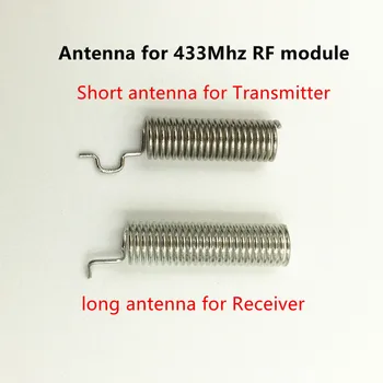 1 rinkinys RF modulis 433 Mhz superheterodyne imtuvas ir siųstuvas komplektas su antena Arduino uno 