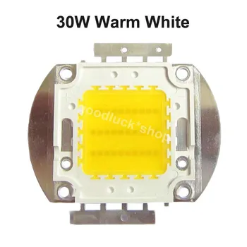 Labai Šviesus 30W 45mil Chip 32~34V 900Ma Šiltai balta / Balta 300LM SMD LED šviesos Žibintas, dalys
