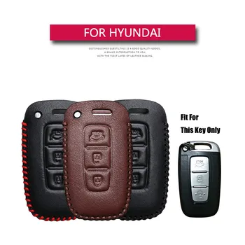 KUKAKEY Už Hyundai Auto Automobilis Klavišą Atveju Odos Padengti Hyundai I30 IX45 IX35 