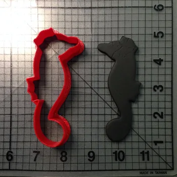 Seahorse Užsakymą 3D Atspausdintas Cookie Cutter Minkštas Tortas Dekoravimo Priemonės, Cookie Cutter Nustatyti Confeitaria Cupcake Pjovimo Įrankiai