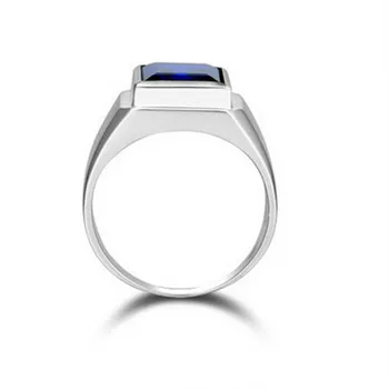 Choucong Prekės ženklo Mados Vyrų žiedas 10ct akmens AAAAA cirkonis cz 925 Sterlingas sidabro žiedas Vyrų Dalyvavimas Vestuvių Juostoje Žiedas