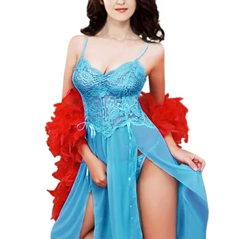Plius dydžio Seksualus Moterų Suknelės, apatinis Trikotažas Pižamą Vakare Gown Sleepwear Apatiniai S72