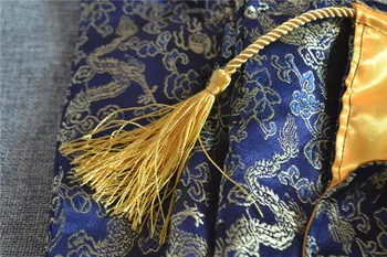 Lankas Maišelį 170cm Ilgio su Tradicinės Kinų Siuvinėjimo Kinijos Drakonas linkiu sėkmės