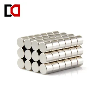 Nemokamas pristatymas 100vnt neodimio magneto cilindrą 6x5mm N50 retųjų žemių pramonės stiprūs magnetai nickle
