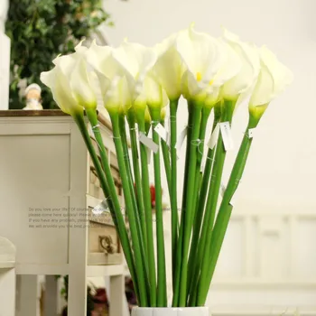 Didelis 65-95cm aukštos elegantiškas Nekilnojamojo touch calla Pu dirbtinė gėlė apdailos gėlių vestuvių Valentino dieną