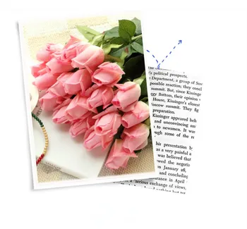 (10 spalvų) Šviežia PU Rose Dirbtinės Gėlės Nekilnojamojo Touch rožių Žiedų Namų dekoracijas Vestuves Gimtadienio dovana Nemokamas Pristatymas