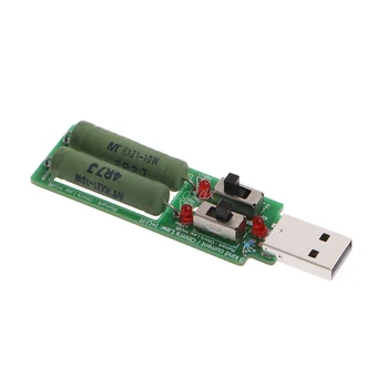 Naujas USB Rezistorius Elektroninių Apkrova w/Jungiklis Reguliuojamas 3 Srovė 5V Atsparumas Testeris Z17 Lašas laivas
