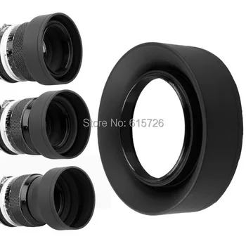 52mm 3-Etapas 3 in1 Išardomi Gumos, Sulankstomas Objektyvo Gaubtą, 52 mm DSIR Objektyvas Canon Nikon fotoaparatas
