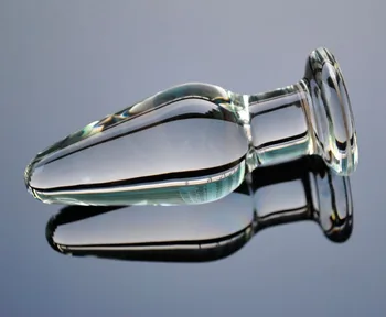38mm pyrex stiklo butt plug analinis dildo granulių crystal ball fake vyrų penis penis moterų masturbacija suaugusiųjų sekso žaislas, skirtas moterims, vyrams gėjų