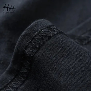 HanHent Kosmoso Marškinėliai Spausdinami Medvilnės O-Kaklo Viršūnes Tees 2018 Streetwear Žvaigždžių Black marškinėliai vyriški Laisvalaikio trumpomis rankovėmis Vyrams Marškinėlius