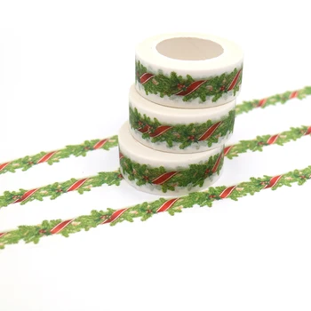 2VNT Kūrybos Kalėdų Serijos Žalia Washi Tape 