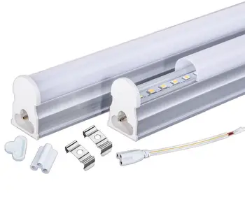 18W AC 110V-220V Integruota LED lempa T5 1200mm 4ft 120cm šviesos fluorescencinė lempa šilta/šalta balta 2835 Aliuminio parduotuvė sienos vamzdis