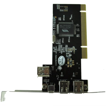 Naujas PCI FireWire IEEE 1394 3 + 1 Uostą Kortelė + 4/6 Pin Kabelis UK