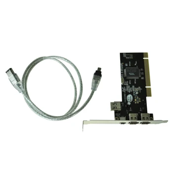 Naujas PCI FireWire IEEE 1394 3 + 1 Uostą Kortelė + 4/6 Pin Kabelis UK