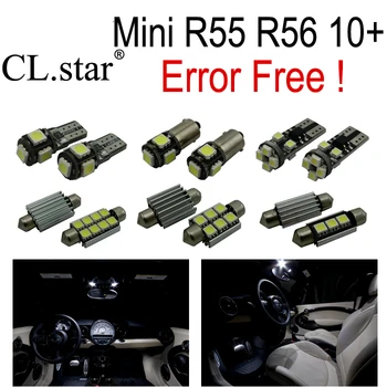 13pc X Canbus Klaidų, Mini Cooper r55 toksiškas gyvūnijai R56 LED Lemputę Interjero dome Light Kit Paketas (2011-m.)