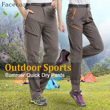 Facecozy Vyrų Vasara Kokybės Lauko Sporto Kelnės Quick Dry Kvėpuojantis Kelnės, Nešiojamos Kelnės Žygiai Ir Stovyklavimas Sportinę Aprangą