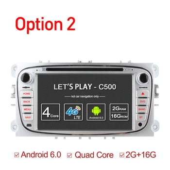 Ownice C500 4G LTE Android 6.0 Octa 8 esminių Automobilio DVD Grotuvas GPS FORD Mondeo S-MAX Prisijungti FOCUS 2. 2008 M. 2009 M. 2010 m. 2011 32G ROM
