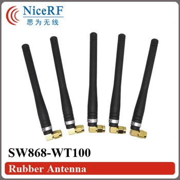 10vnt/daug SW868-WT100 868MHz Įgyti 3.0 dBi Gumos Antena su SMA Male galvos bevielio ryšio modulis