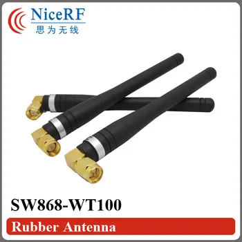 10vnt/daug SW868-WT100 868MHz Įgyti 3.0 dBi Gumos Antena su SMA Male galvos bevielio ryšio modulis