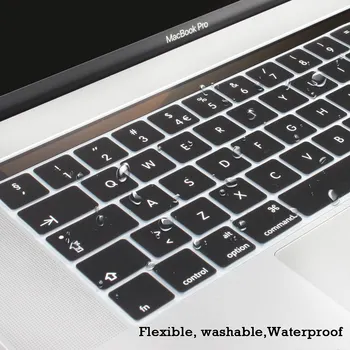 ES Įveskite norvegijos Silikoninis Klaviatūros Viršelis Klaviatūra Odą Naujas MacBook Pro 13 15 