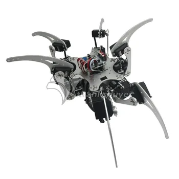18DOF Aliuminio Hexapod Voras Šešių Kojų Robotas Kit & Valdytojas, Pilnas Komplektas & MG996R Actuators & Servo Horn