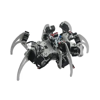 18DOF Aliuminio Hexapod Voras Šešių Kojų Robotas Kit & Valdytojas, Pilnas Komplektas & MG996R Actuators & Servo Horn