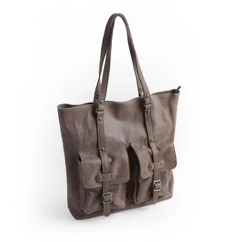 Vendange mados originalus krepšys retro paprasta atsipalaiduoti natūralios odos pečių maišą 2469