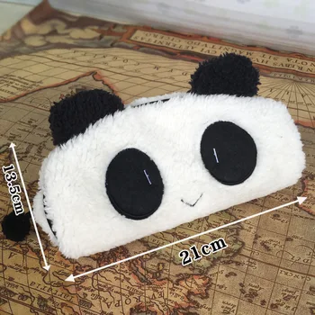 Mielas Panda Pliušinis Pieštuko Atveju, Mokyklinės Prekės, Raštinės Reikmenys Kūrybos Animacinių Filmų Gyvūnų Daugiafunkcį Maišelį Merginos Kawaii Pen Dovanų Dėžutė
