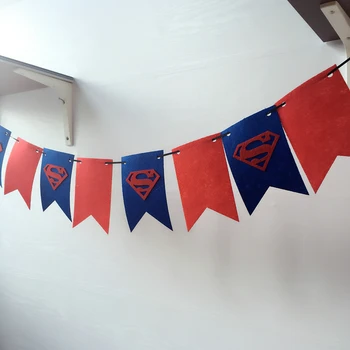 Ping Supermenas 3 Metrų 8 Šaligatvio Veltinio audinio Banner Vėliavos Gimtadienio Apdailos Starta tiekimo audinys