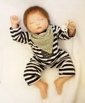 50cm Mados Nekilnojamojo Atgimsta Minkšto Silikono Lėlės Naujagimių Parduoti Visą Vinilo Reborn Baby Lėlės Vaikams Dovanos