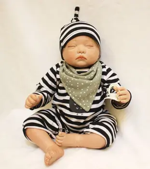 50cm Mados Nekilnojamojo Atgimsta Minkšto Silikono Lėlės Naujagimių Parduoti Visą Vinilo Reborn Baby Lėlės Vaikams Dovanos