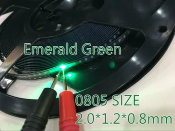 0805 Žalia LED lemputė karoliukai super ryškūs SMD LED 2012