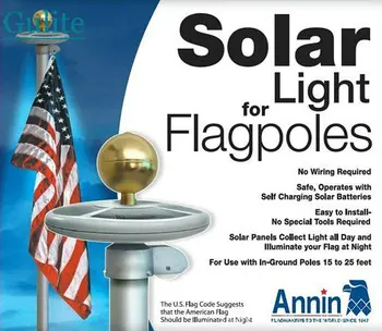 Didelio ryškumo 26 LED Saulės energija Varomas vėliavos stulpo saulės šviesos lauko Sodo Skėtis Kraštovaizdžio LED šviesos vietoje