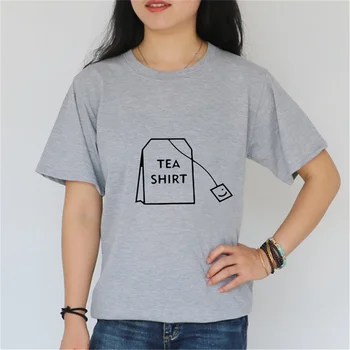 Plius Dydis XXXL Arbatos Marškinėliai spausdinimas Grafinis t-shirt moterims trumpomis rankovėmis Ponios harajuku marškinėlius juokinga tee viršūnes bts moterų Balti marškinėliai