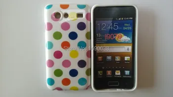OEEKOI Polka Dot Taško TPU Minkštas Viršelis Atveju, Samsung Galaxy S Advance i9070 Telefono dėklas