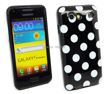 OEEKOI Polka Dot Taško TPU Minkštas Viršelis Atveju, Samsung Galaxy S Advance i9070 Telefono dėklas