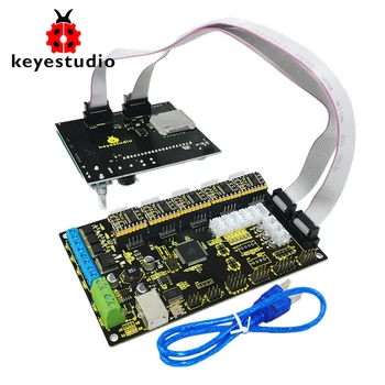 Keyestudio 3 D Spausdintuvo Rinkinys MKS GEN V1.2 ++ 5x 8825 variklis + LCD 12864 smart Controller