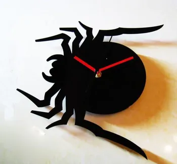 Akrilo sieninis laikrodis kambarį išjungti kūrybinė asmenybė apdailos Voras vaikų kvarco kabinti žiūrėti sieninis laikrodis