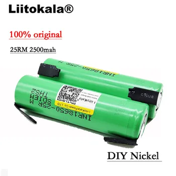 Liitokala INR1865025R Naujus 18650 Originalus 2500 mAh Baterijos 3.6 V Išleidimo 20A, Skirta Maitinimo Baterijos + PASIDARYK pats Nikelio Lapas