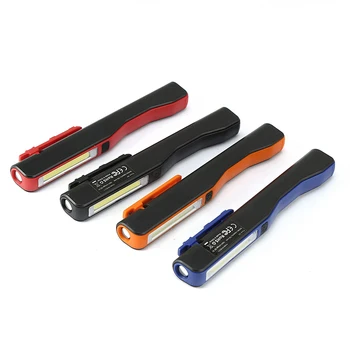 ANJOET Nešiojami Žibintai Mini Pen lempos COB LED Žibintuvėlis USB Krovimo Darbai Šviesos Magnetinis Žibintuvėlis + USB adapteris + įkrovimo kabelis