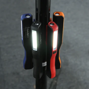 ANJOET Nešiojami Žibintai Mini Pen lempos COB LED Žibintuvėlis USB Krovimo Darbai Šviesos Magnetinis Žibintuvėlis + USB adapteris + įkrovimo kabelis