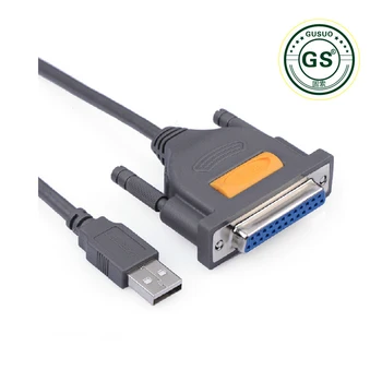 GuSuo DB25 25 Pin Lygiagrečiai IEEE-1284 USB 2.0 Adapteris LPT Spausdintuvo Laidas 1,5 M Laidas