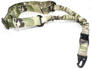 Taktinis CQB Vieno taško reguliuojamas elastinga vieno fiksuoto taško šautuvo diržas MC spalva