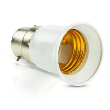 10x Didelis Skatinimo B22 į E27 Bazinė LED Šviesos Lempos Lemputė atspari Ugniai Laikiklio Adapteris Keitiklis Lizdo Keitimas