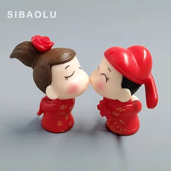 Kinijos Vestuvių dekoravimas Lėlės Bonsai Statulėlės, pasakos sodo Ornamentu miniatiūriniai Animacinių filmų Gyvūnų Statula dervos amatų Dovana TNS028