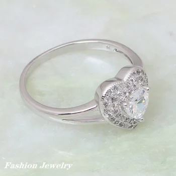 Individualaus Dizaino, Aukščiausios kokybės moteriški žiedai, bižuterijos, Sidabro Širdies Žiedų dydis 6 7 7.75 R328