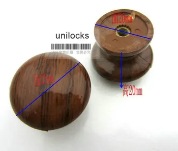 UNILOCKS 10vnt/daug Plastiko rankenos kabo traukti Paprasta Medžio Stilius durų stalčiaus rankena ir rankenėlės (Diametras:25mm)