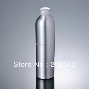 250ml Aliuminio buteliukas su sidabro užsukamu dangčiu arba Aliuminio metalo butelis su dangteliu